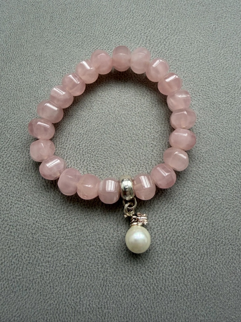 Thomas Sabo Rose Beaded Stretch Bracelet with Pearl Charm